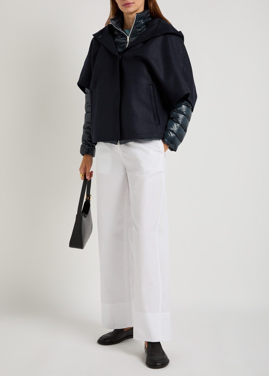 Herno Layered Quilted Shell and Wool Jacket - 3