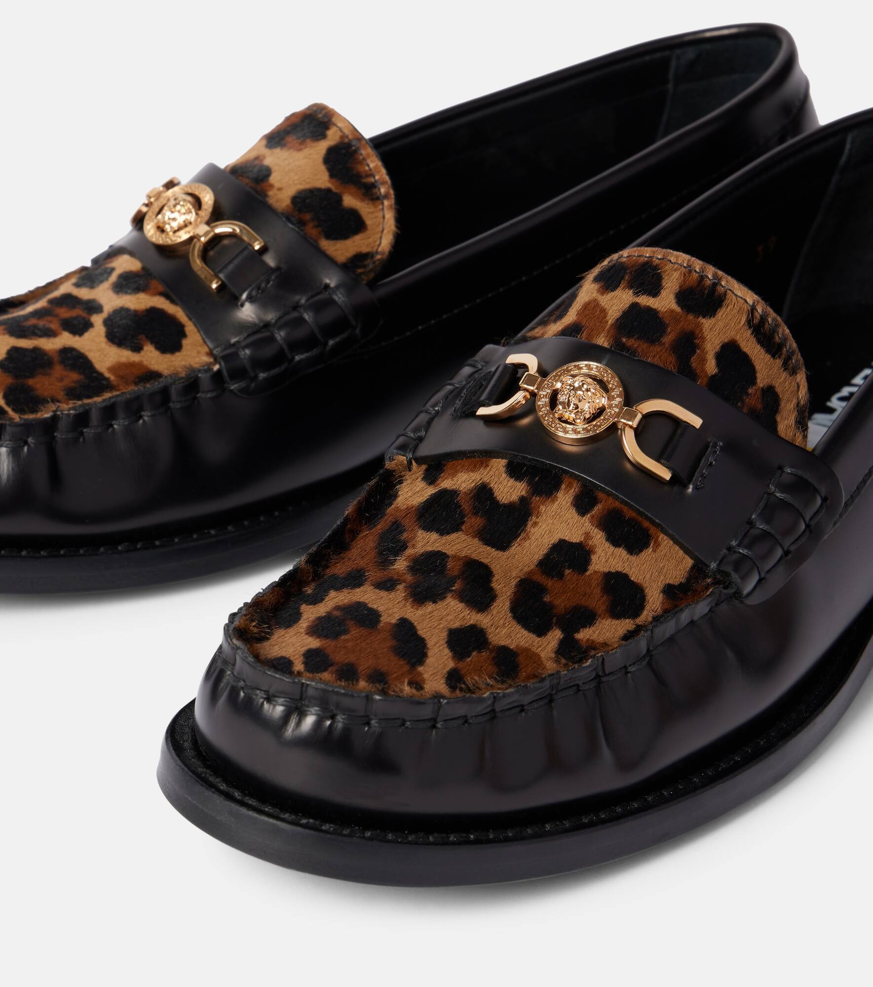 Medusa '95 leopard-print loafers - 5
