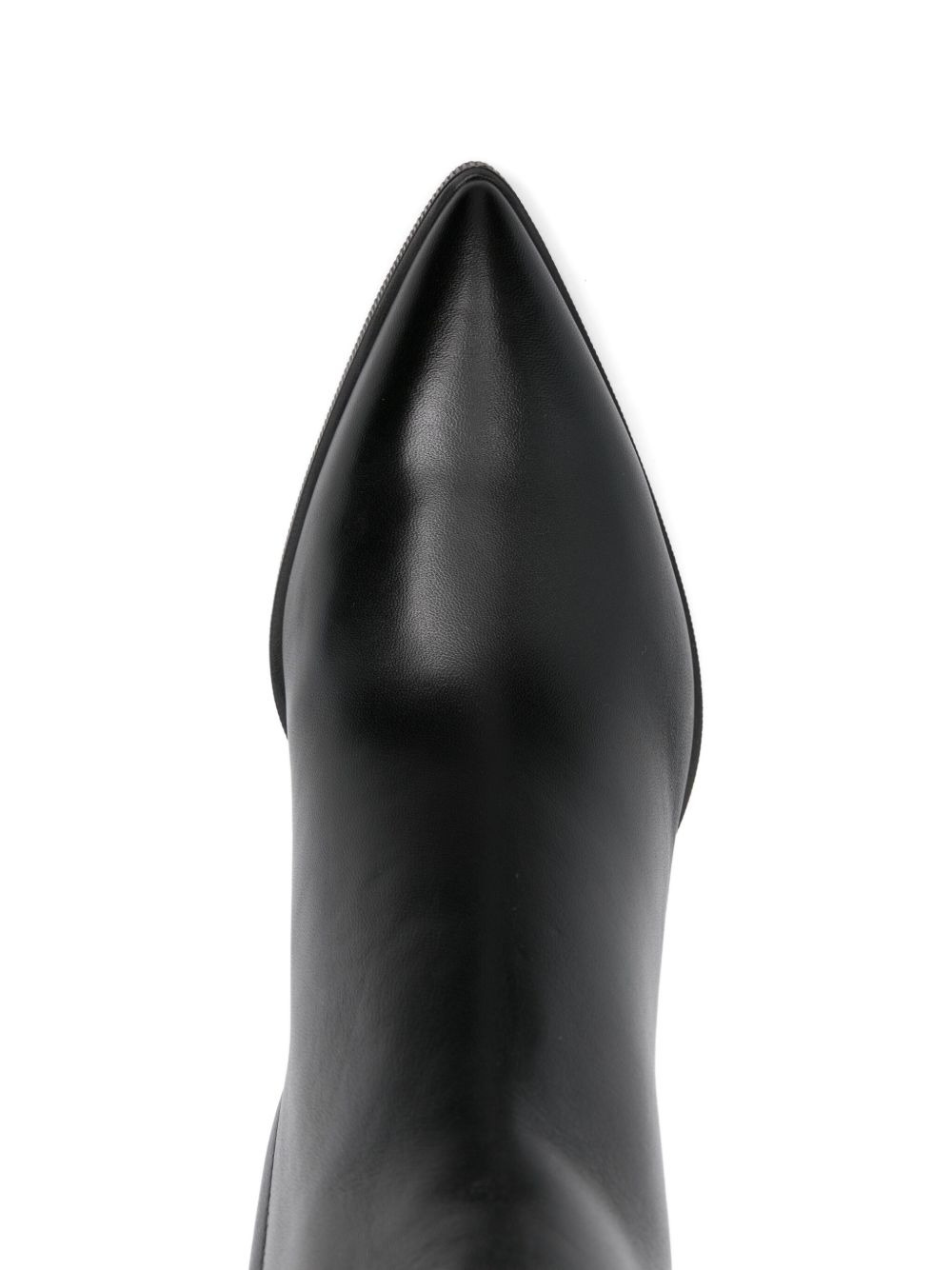70mm buckle-detail pointed-toe boots - 4