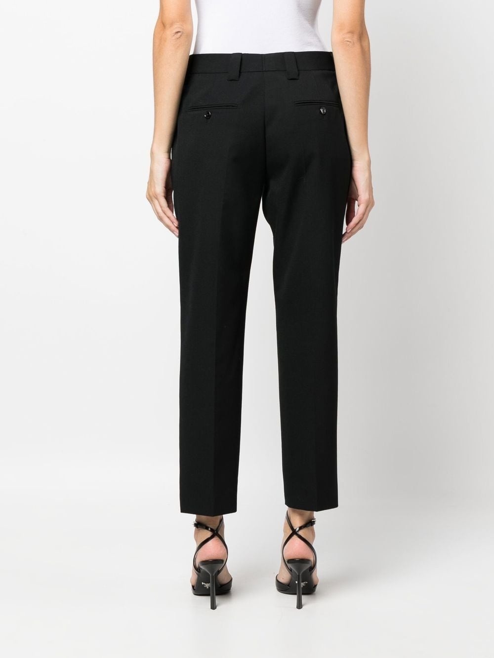 logo-plaque cropped trousers - 4