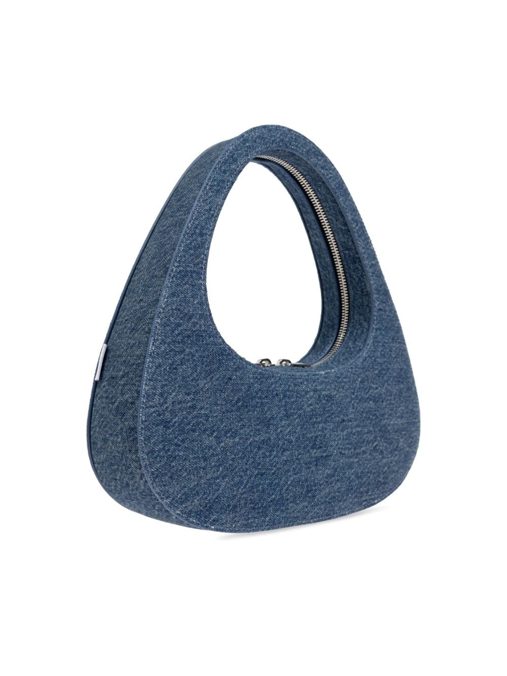 Swipe denim shoulder bag - 4