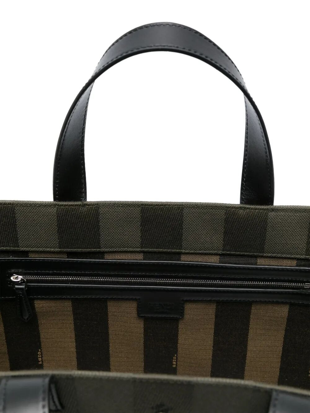 Fendi Men Fendi Club Pequin Canvas Shopper Bag - 5