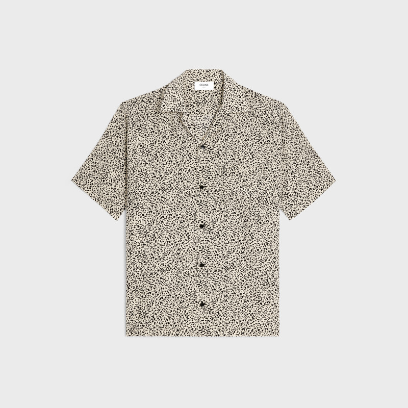 hawaiian shirt in printed crepe de chine 1