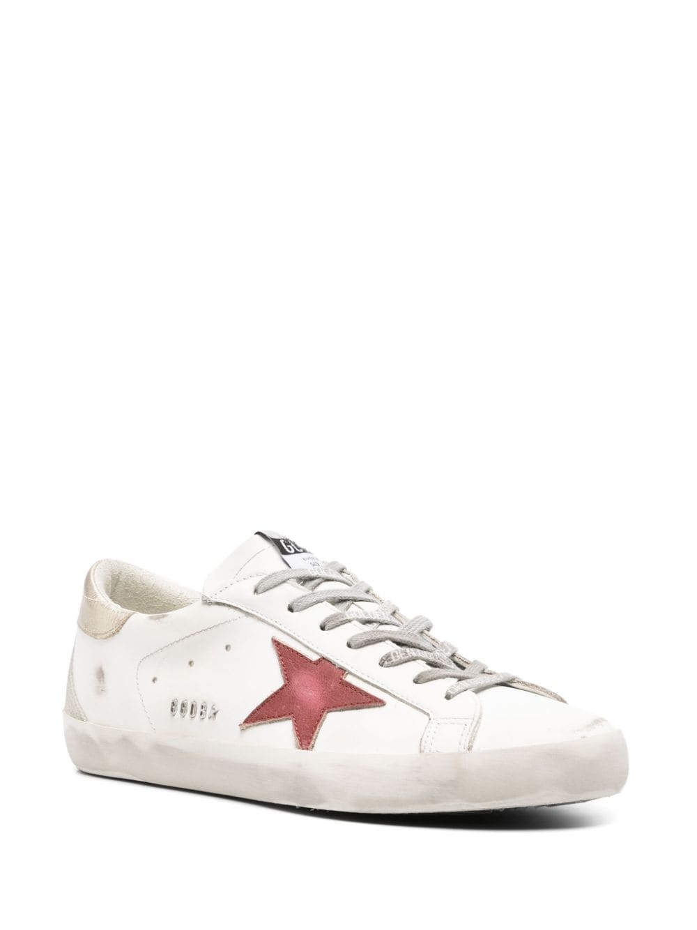 Super-Star distressed leather sneakers - 2