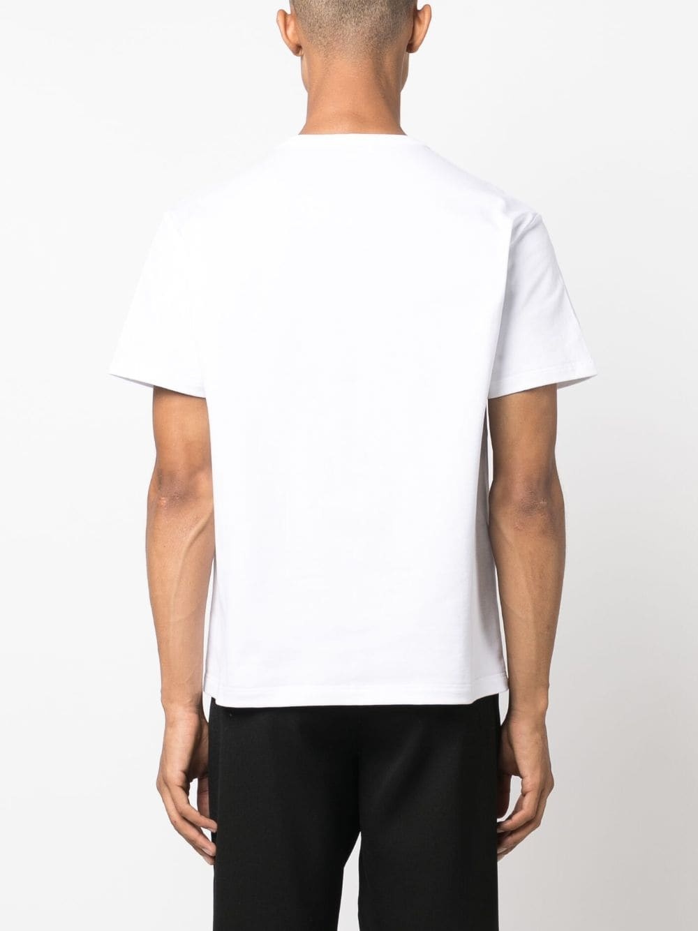 logo-embroidered cotton T-shirt - 4