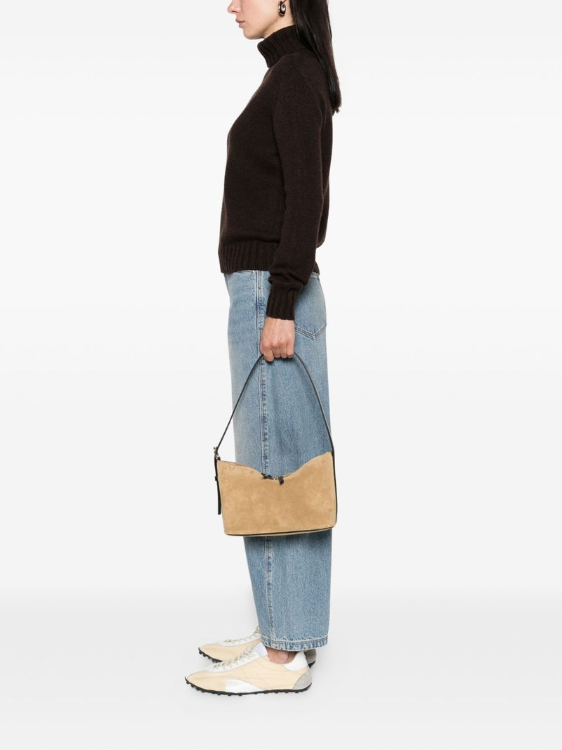 A.P.C. suede zip-fastening shoulder bag outlook