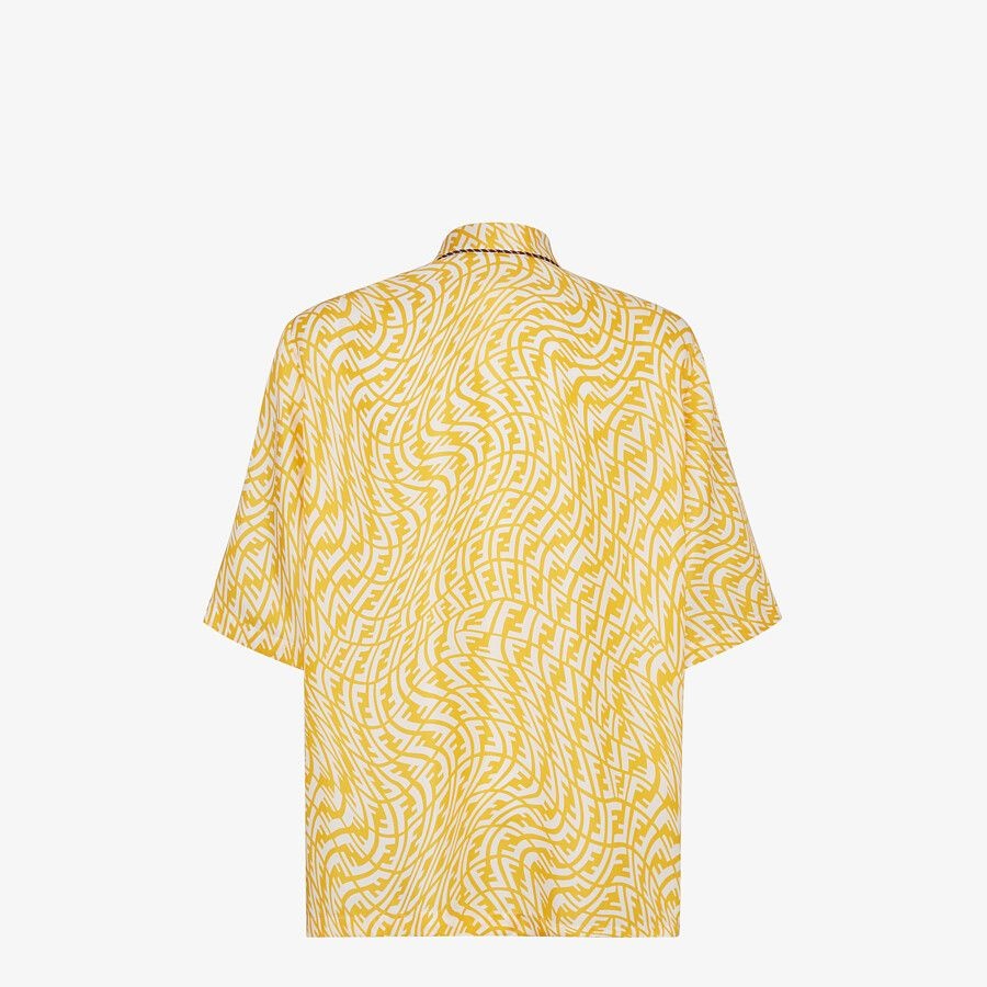 Yellow silk shirt - 2