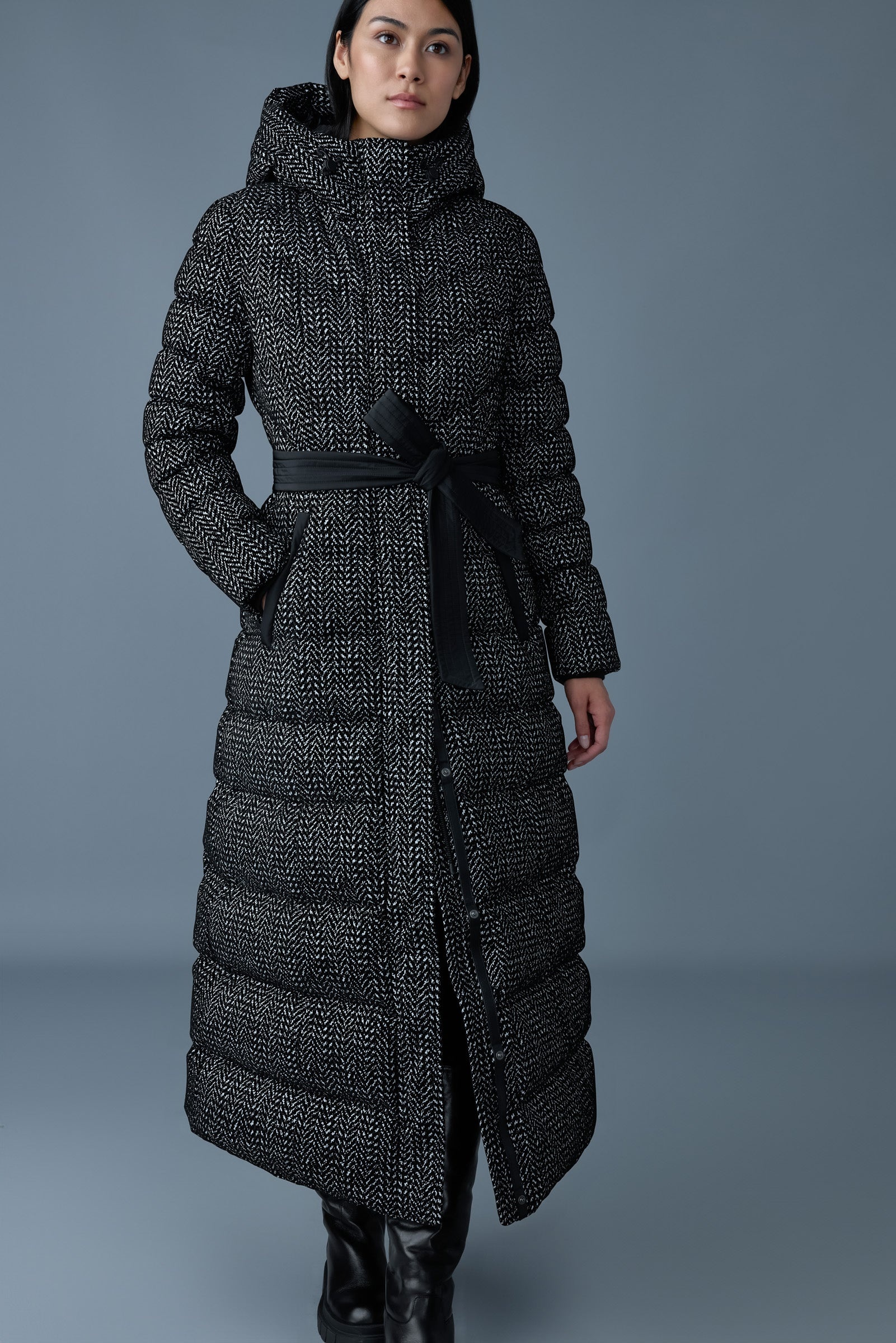 CALINA-FLP Flocked down maxi coat - 5
