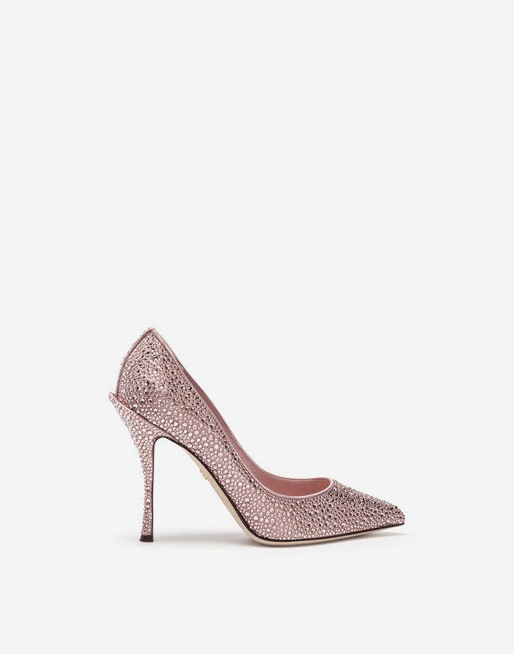 Pumps in satin and crystal - 1