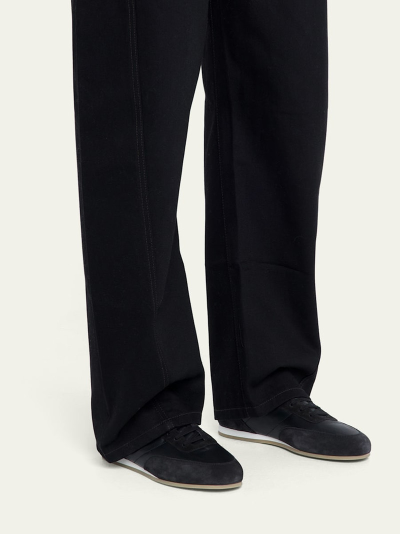 Common Projects Men's Leather and Suede Runner Sneakers outlook