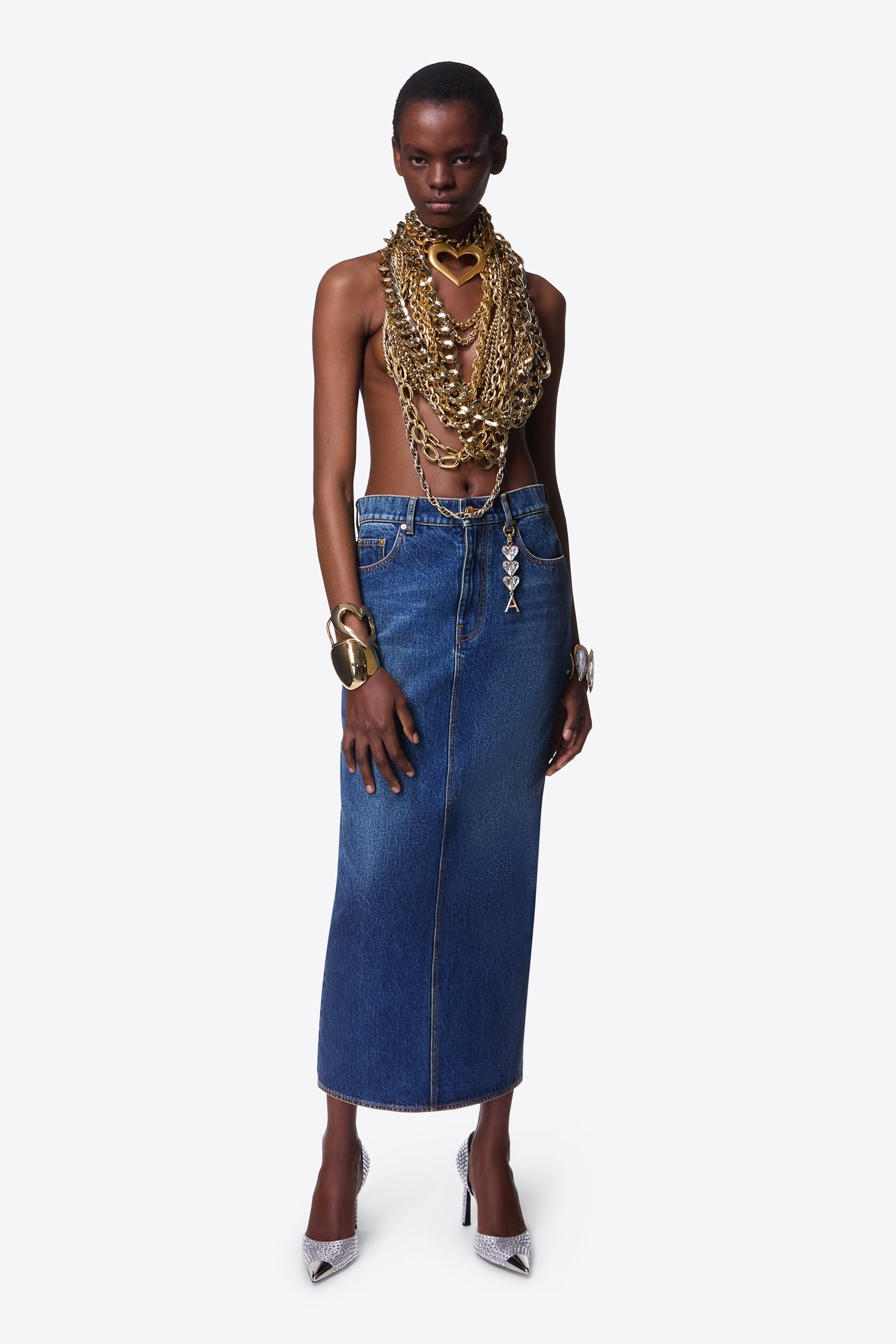 ZIP SLIT MIDI SKIRT - 4