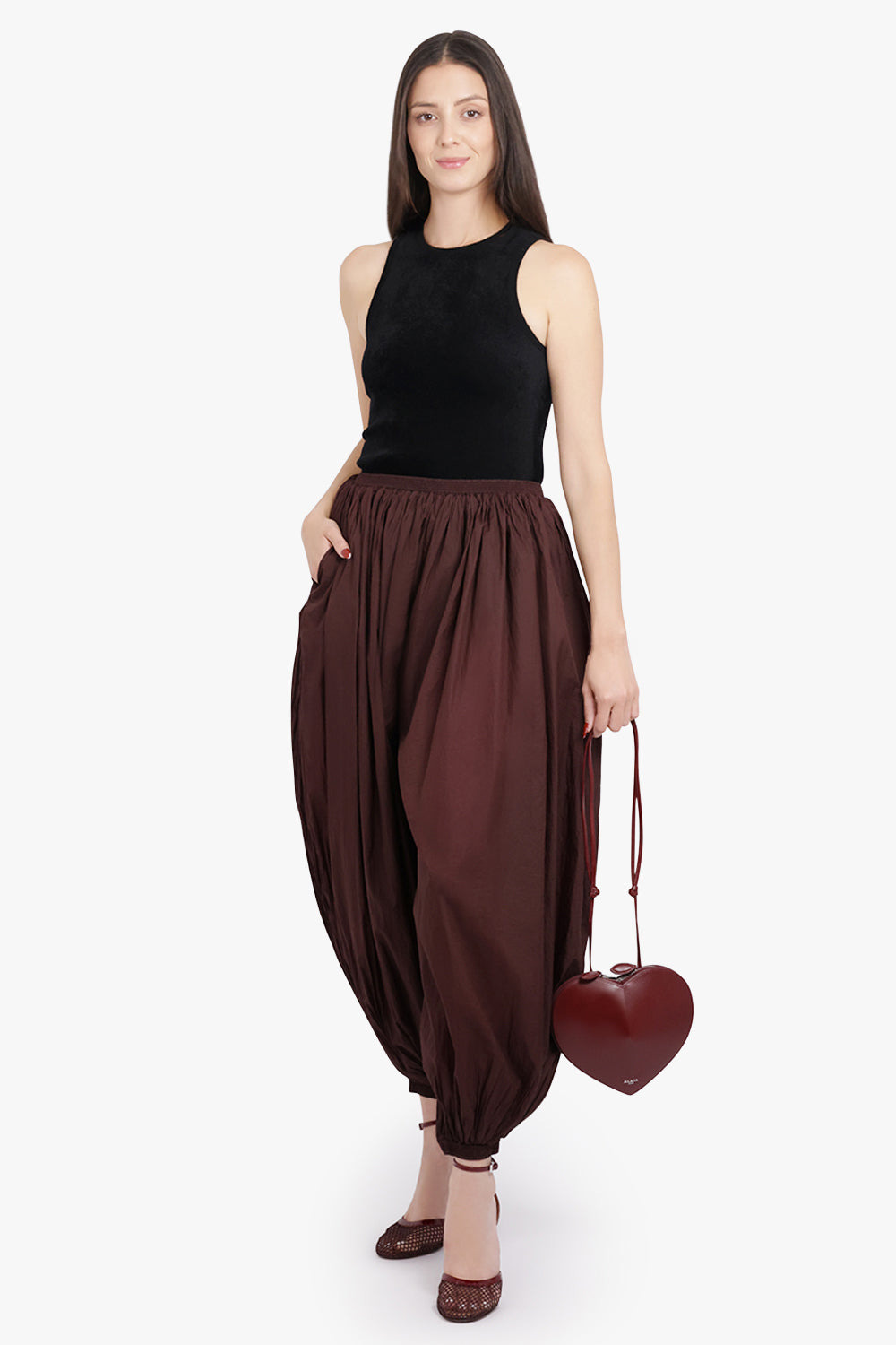 LE COEUR HEART SHAPED BAG | GARNET RED - 5