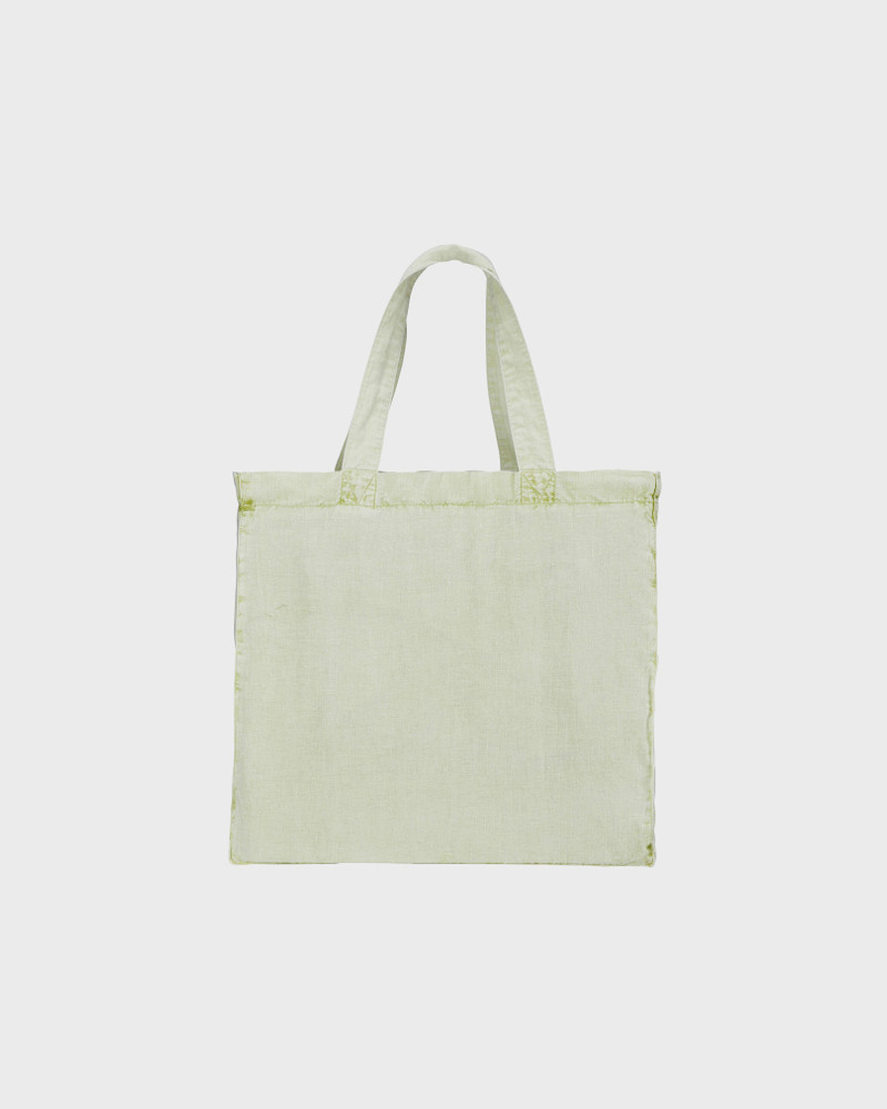 LINEN BEACH BAG BAG MINERAL DYE 2