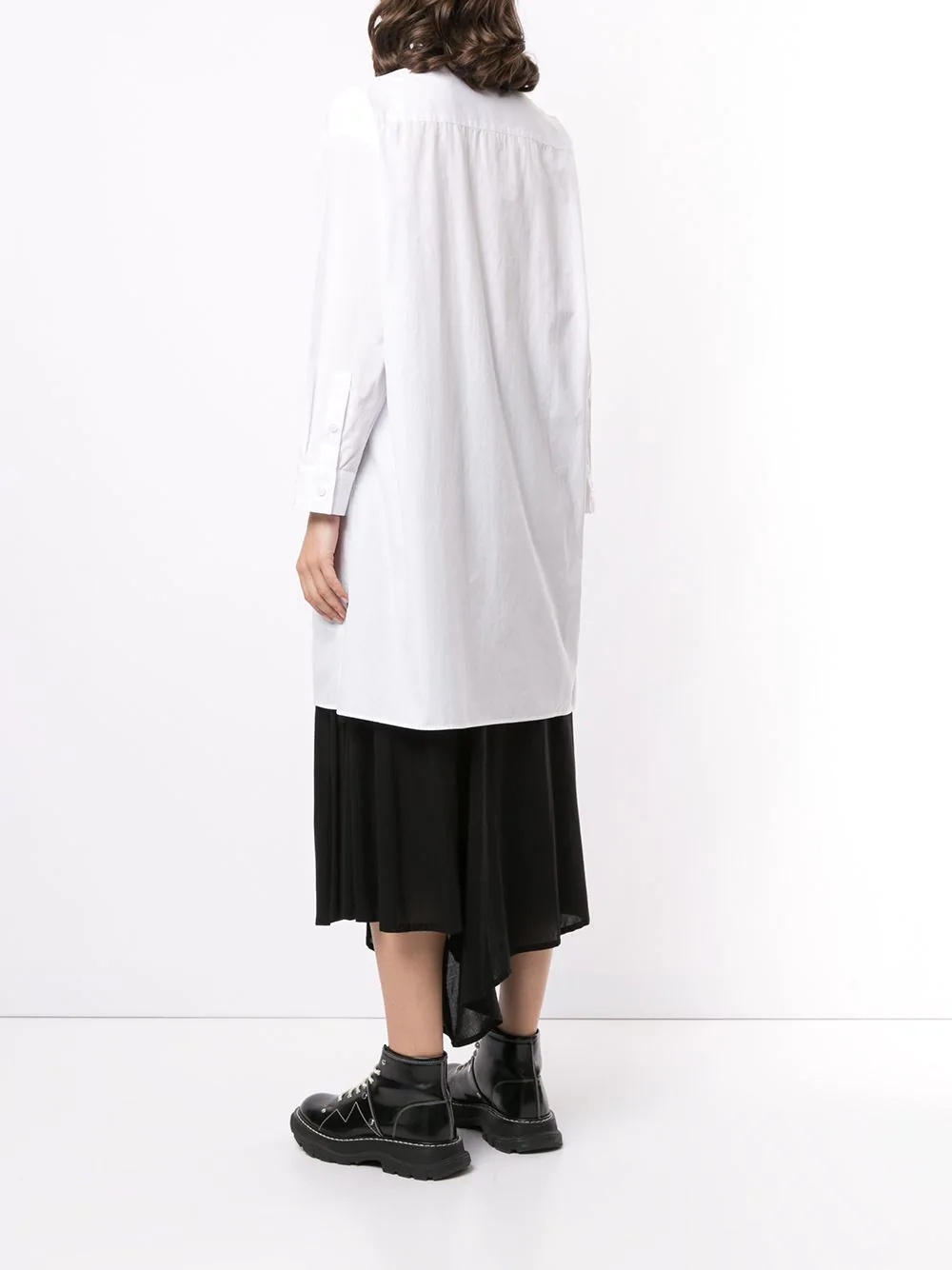 asymmetric oversized shirt - 4