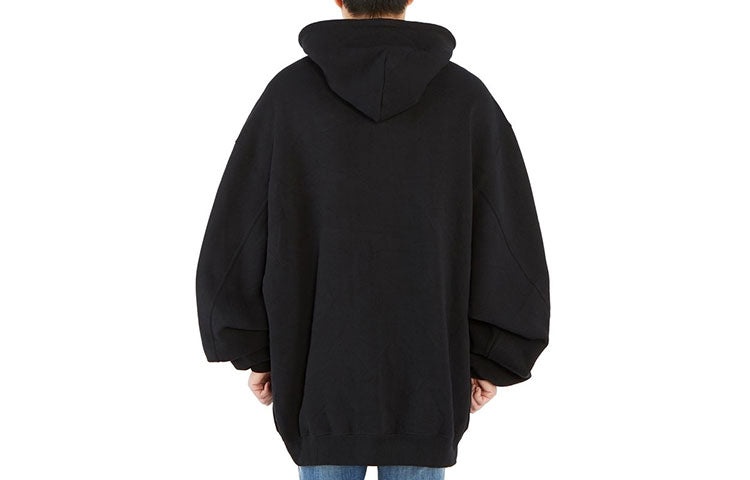 Men's Balenciaga Black Slogan Printing Black 641679TJV771000 - 2