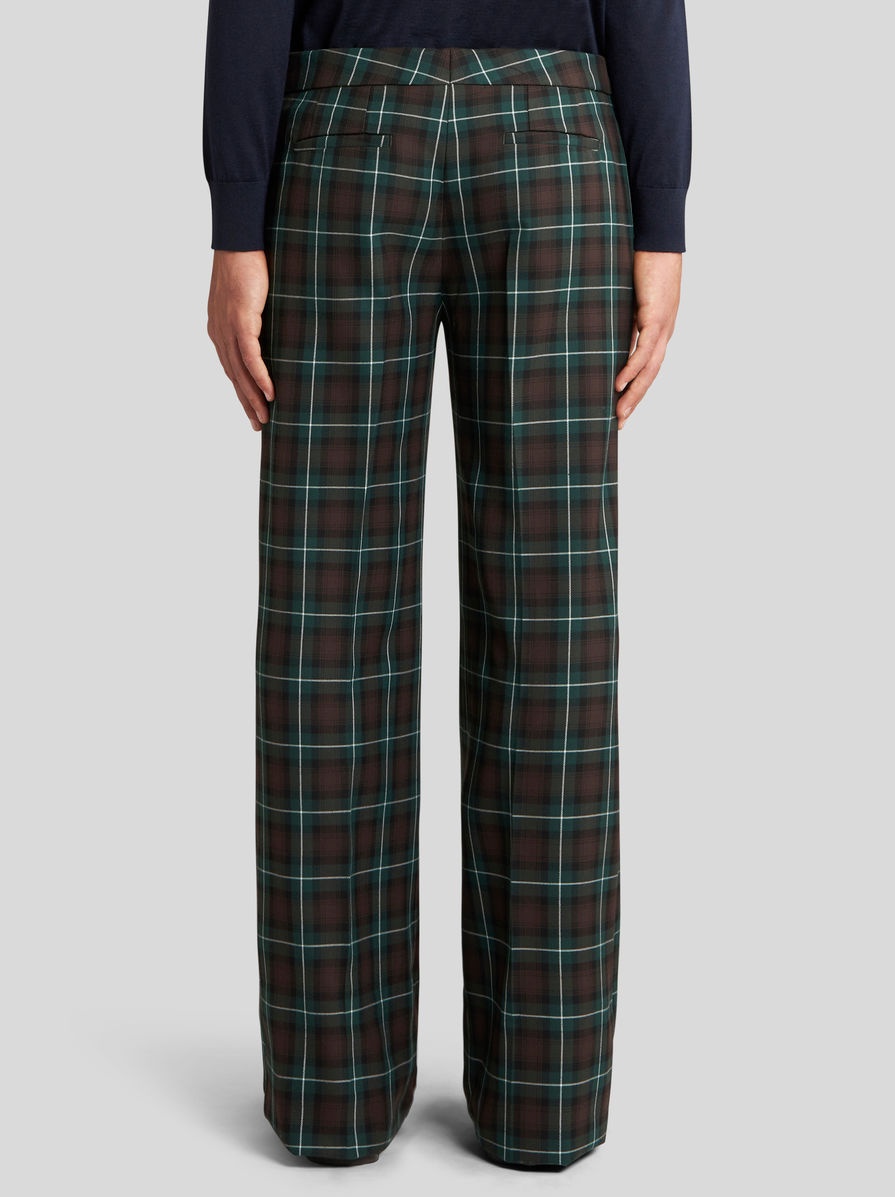 CHECK PATTERN TROUSERS - 5