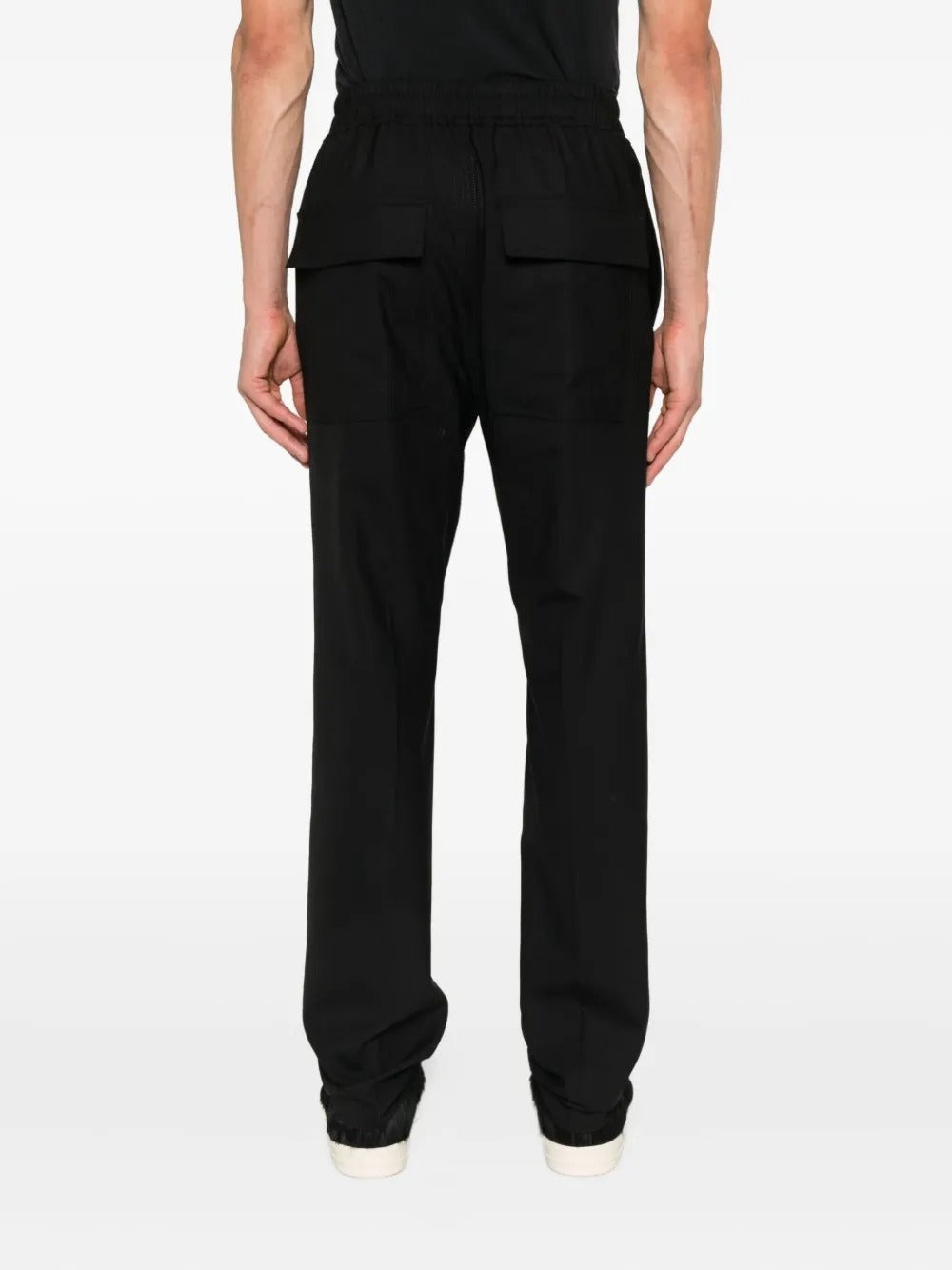 RICK OWENS - Men Wool Drawstring Slim Long Pants - 4