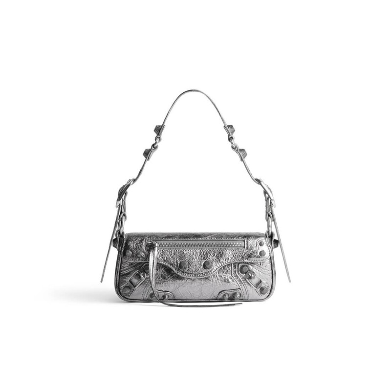 Women's Le Cagole Xs Sling Bag Metallized in Silver 1