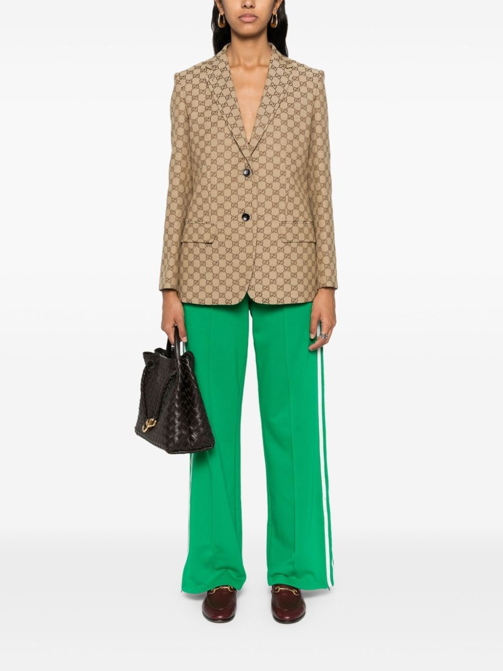 GG canvas single-breasted blazer - 2