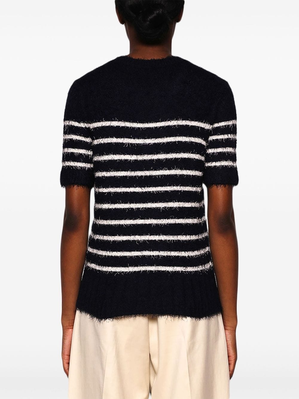 striped knitted top - 5