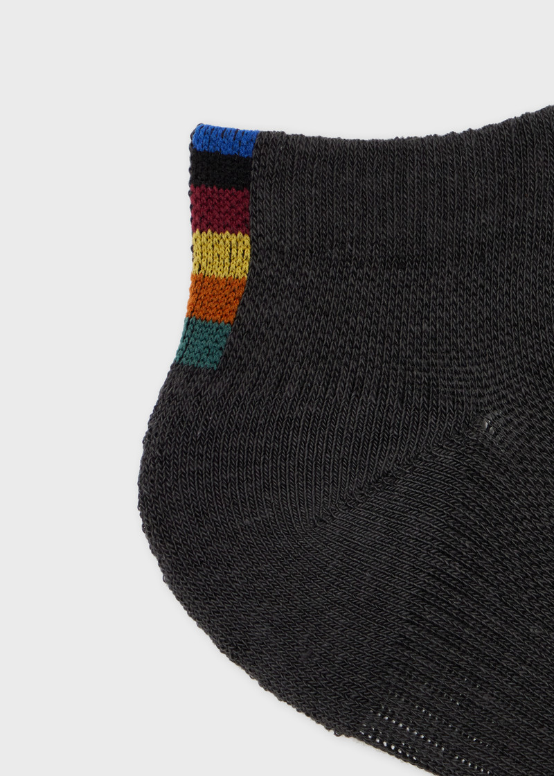 Paul Smith + Castore - Charcoal Technical Ankle Socks Two Pack 3