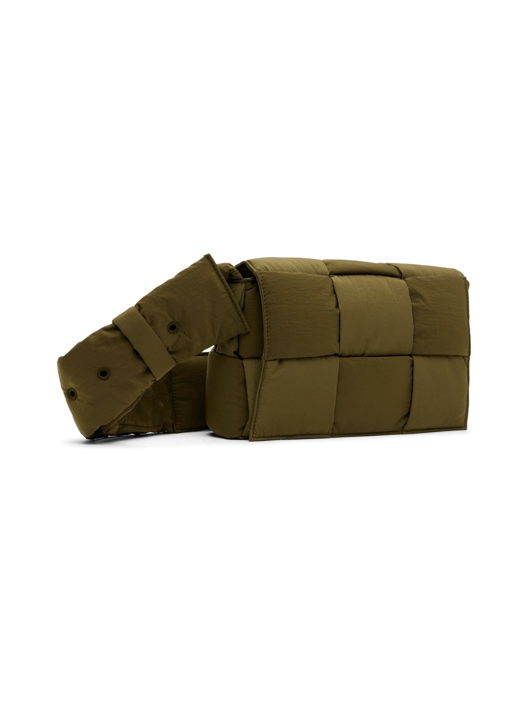 Khaki Small Tech Cassette Messenger Bag - 2