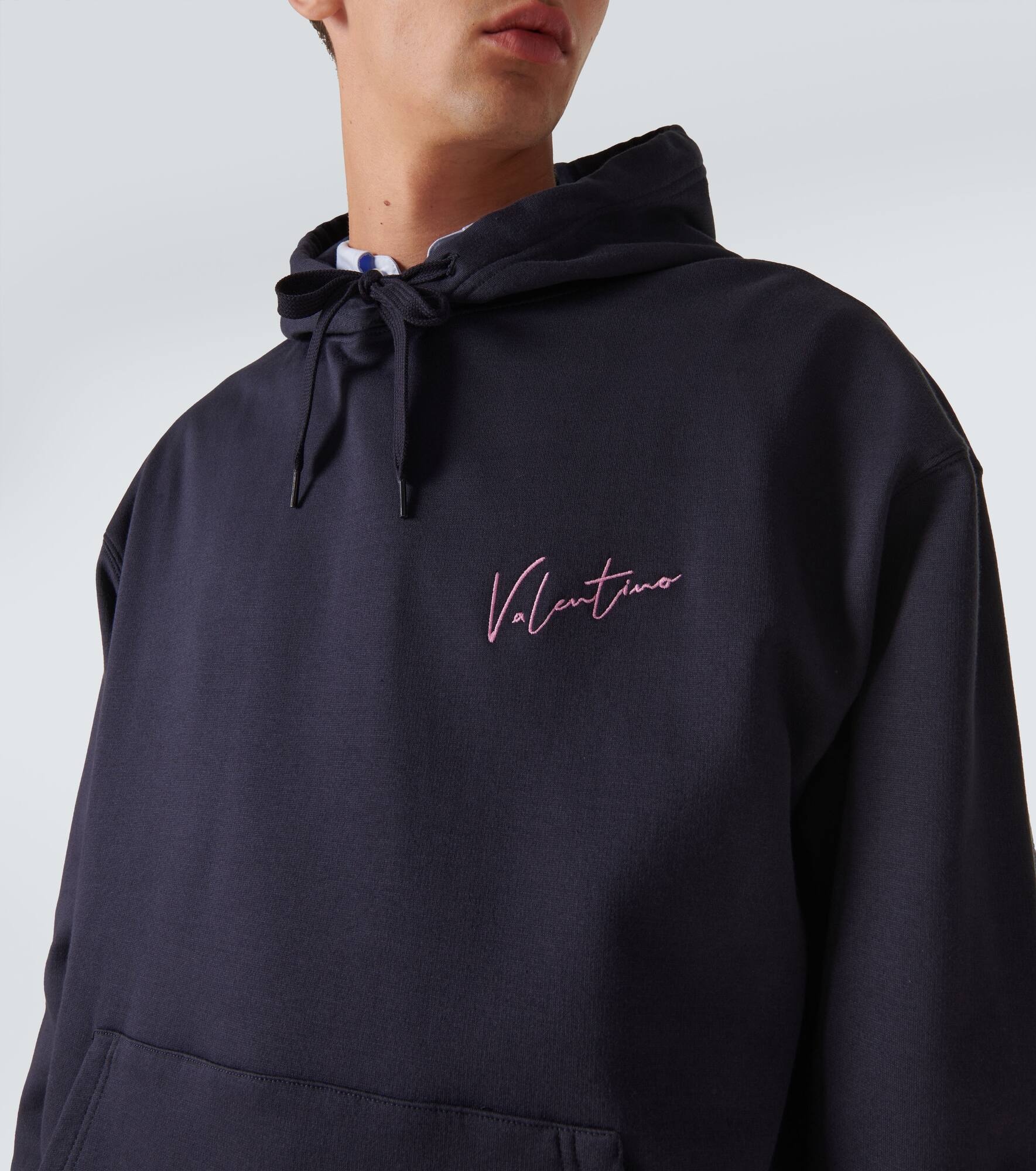 Logo cotton-blend jersey hoodie - 6