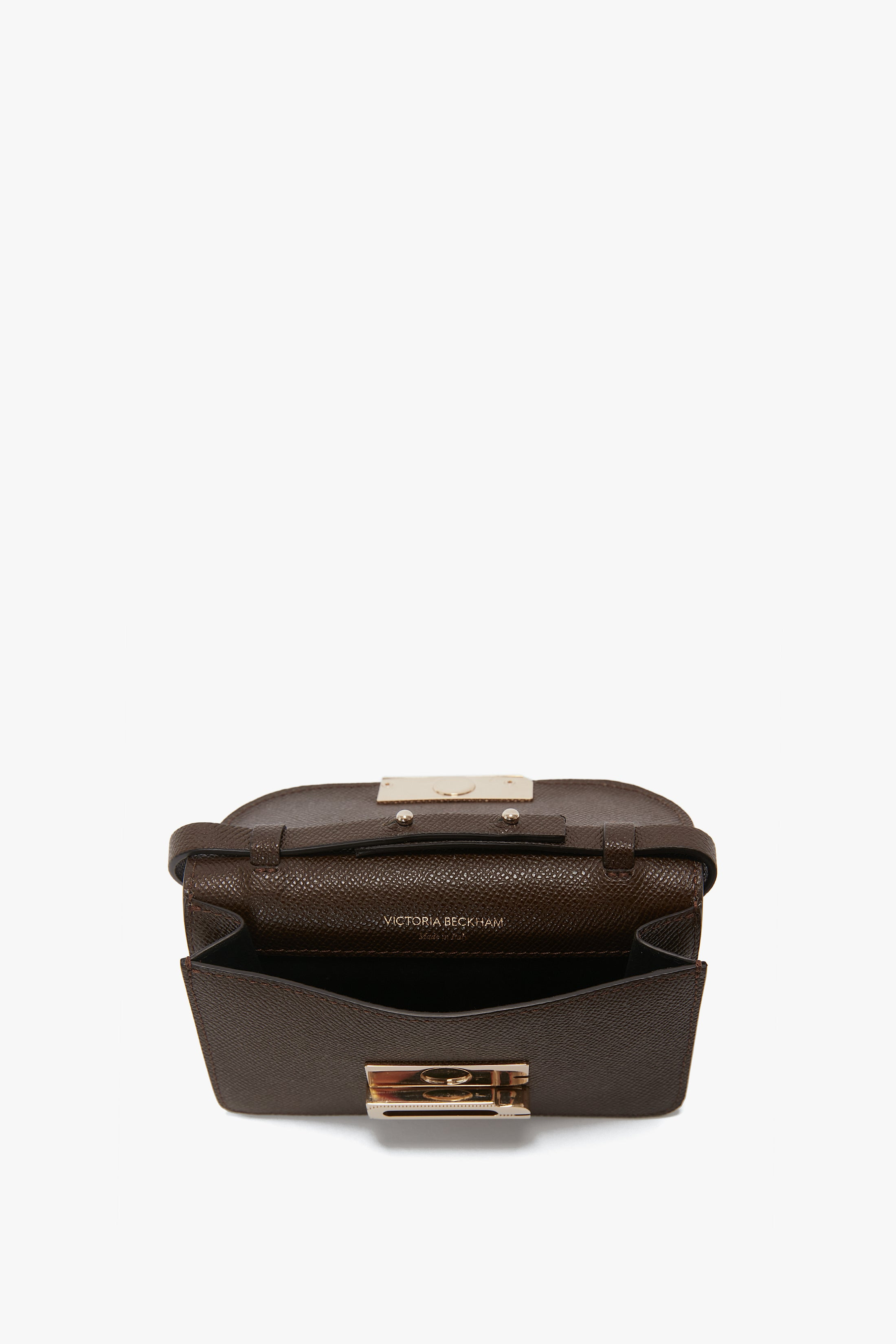 Nano Dorian Bag In Khaki Grained Leather - 5