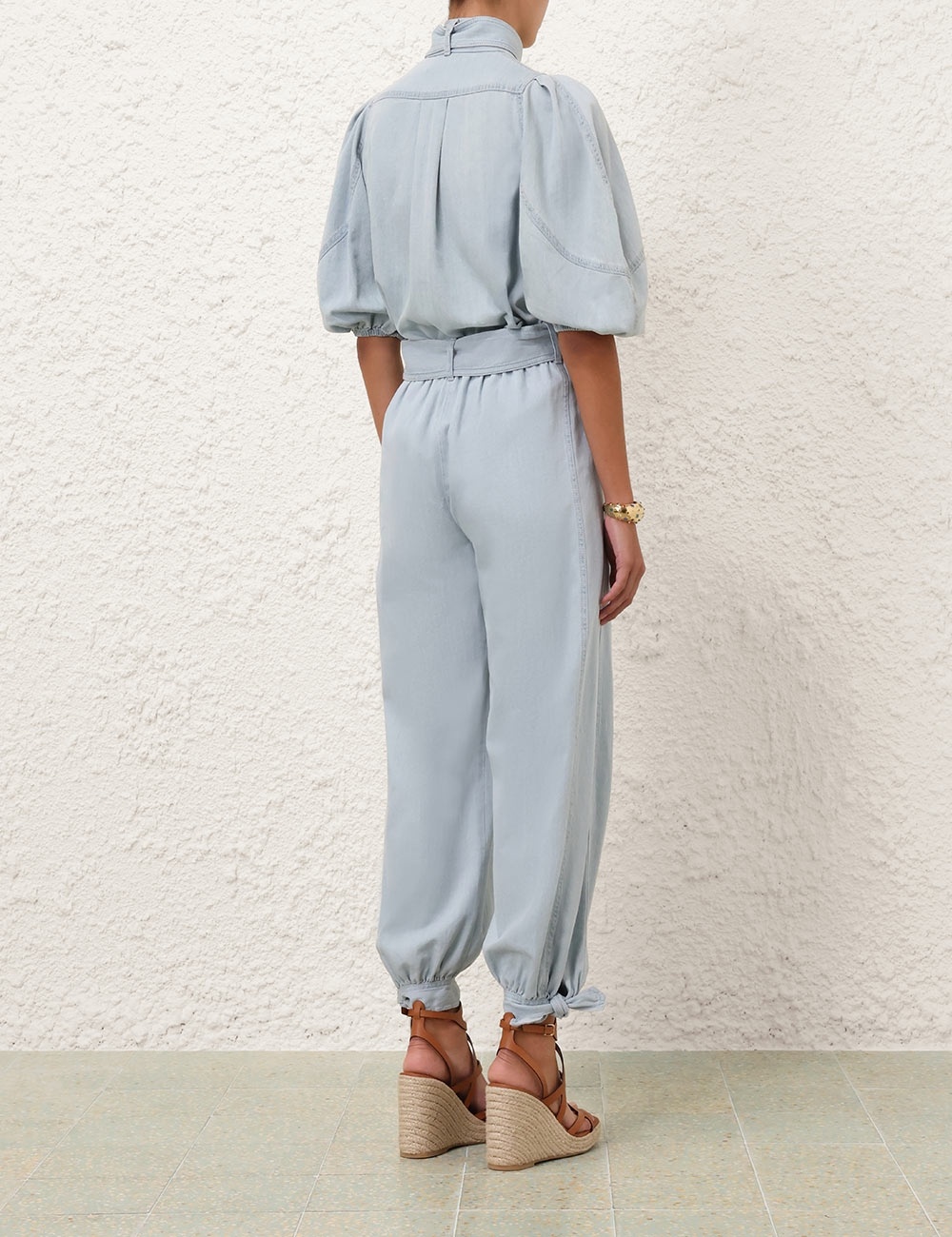 ACACIA DENIM LANTERN BLOUSE - 4