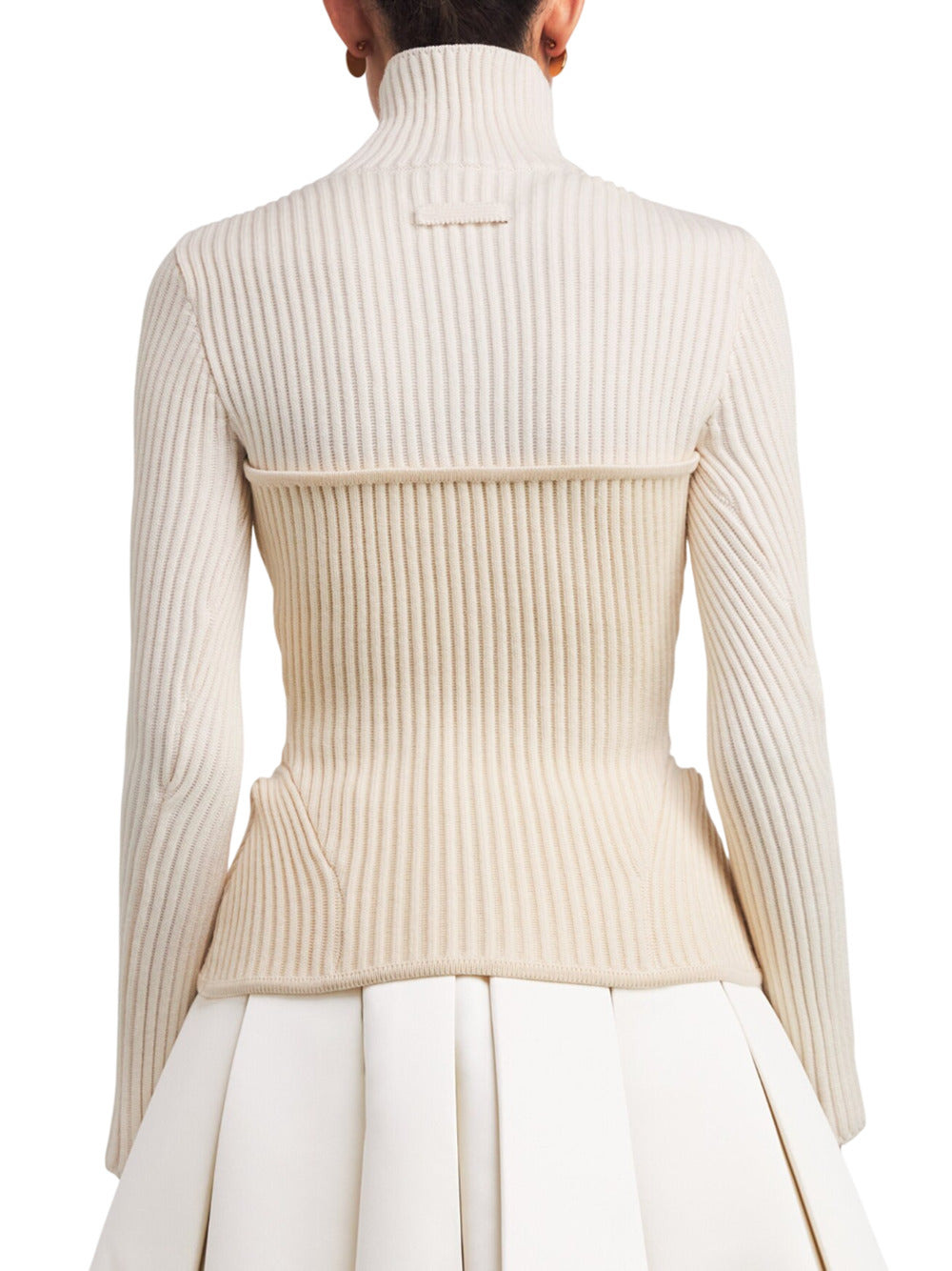 Ribbed Corset Sweater - 4