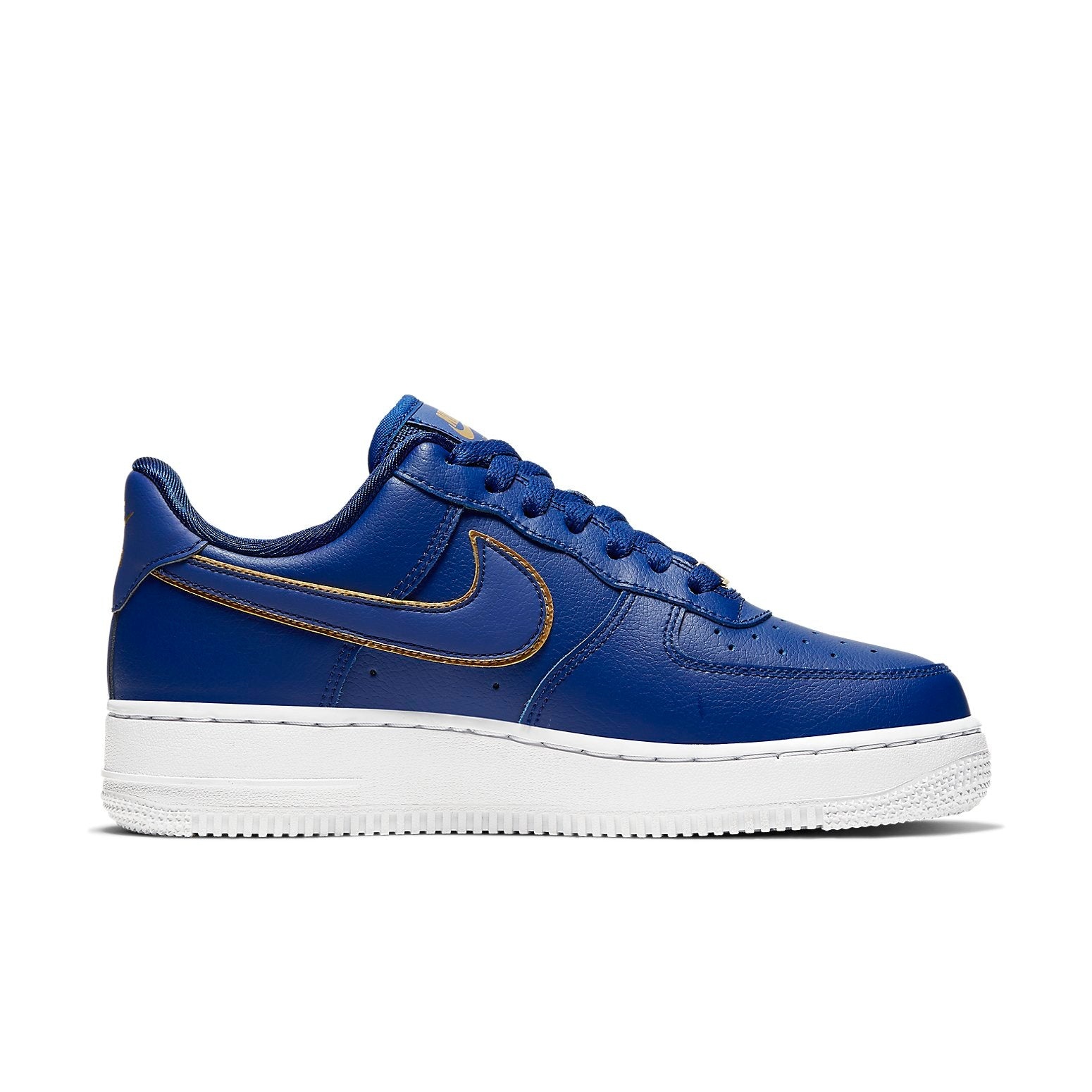 (WMNS) Nike Air Force 1 Low 'Blue Gold Swoosh' AO2132-401 - 2