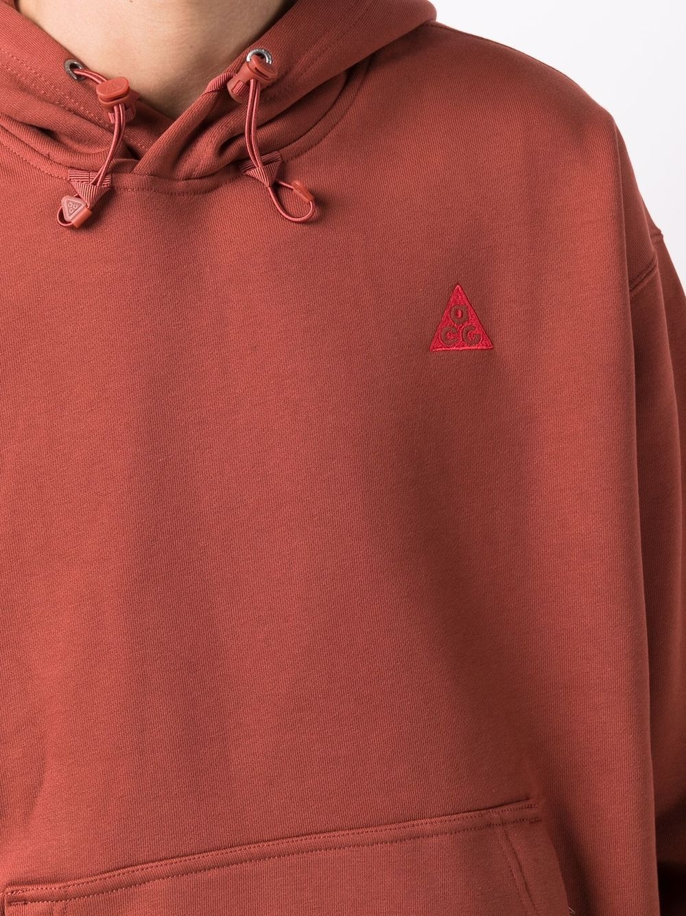 embroidered-logo hoodie - 5