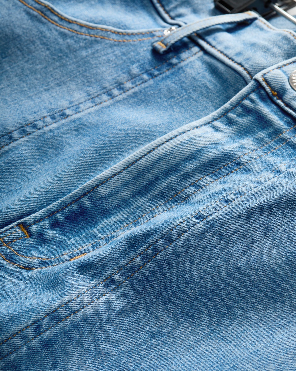 CROSBIE PATCH-POCKET SLIM WIDE-LEG JEAN - 5