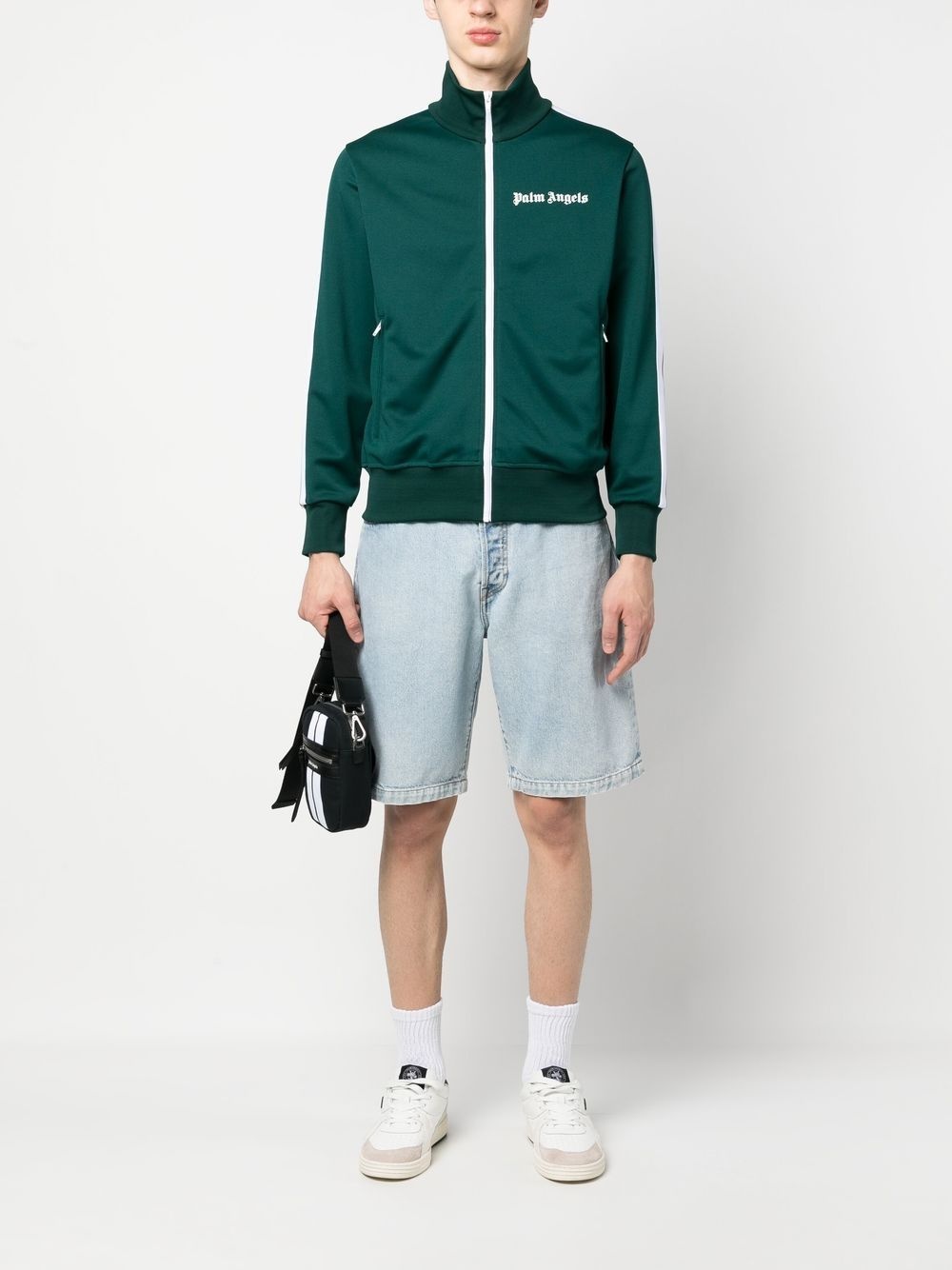 logo-print track jacket - 2