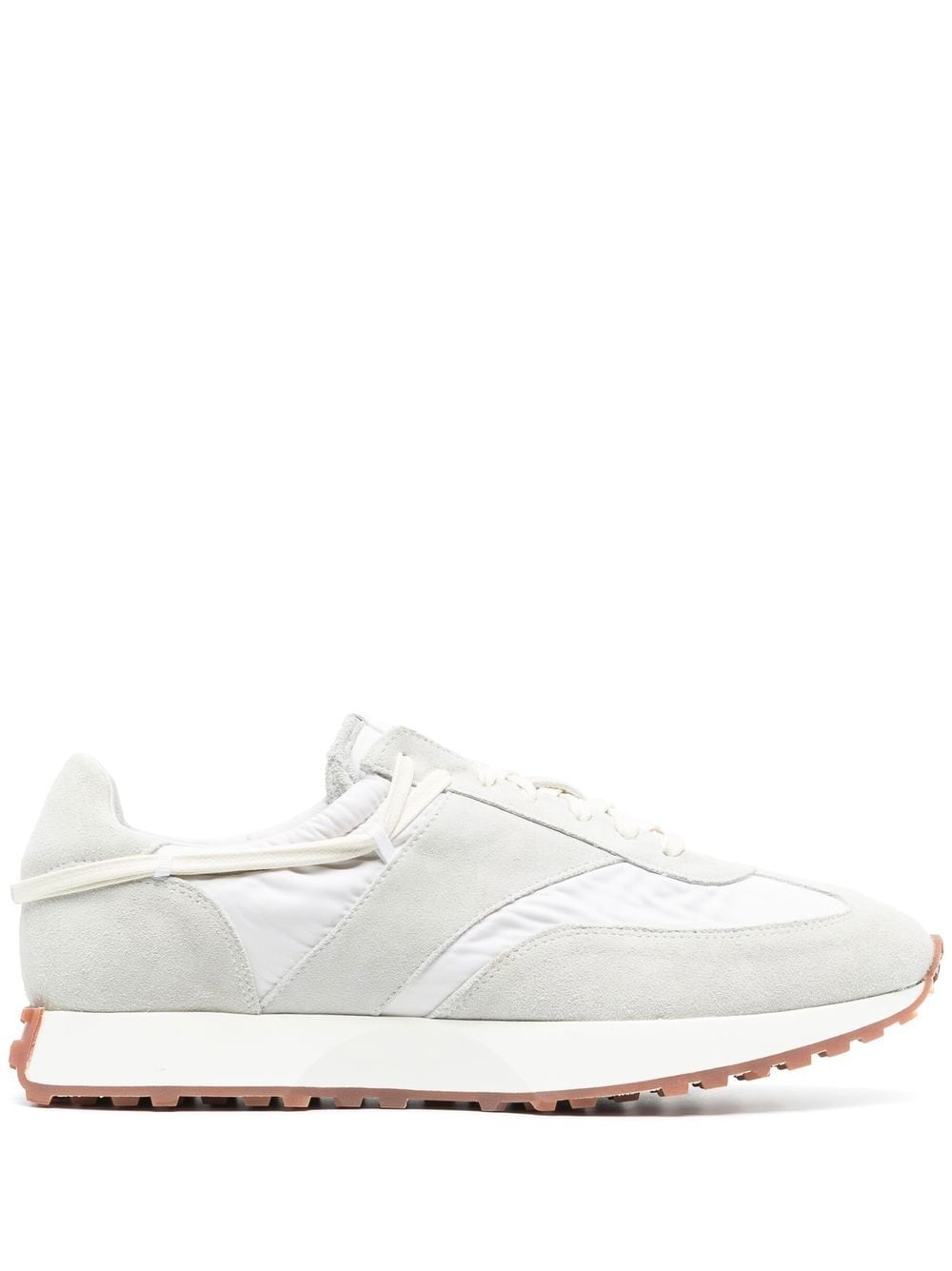 panelled low-top sneakers - 1