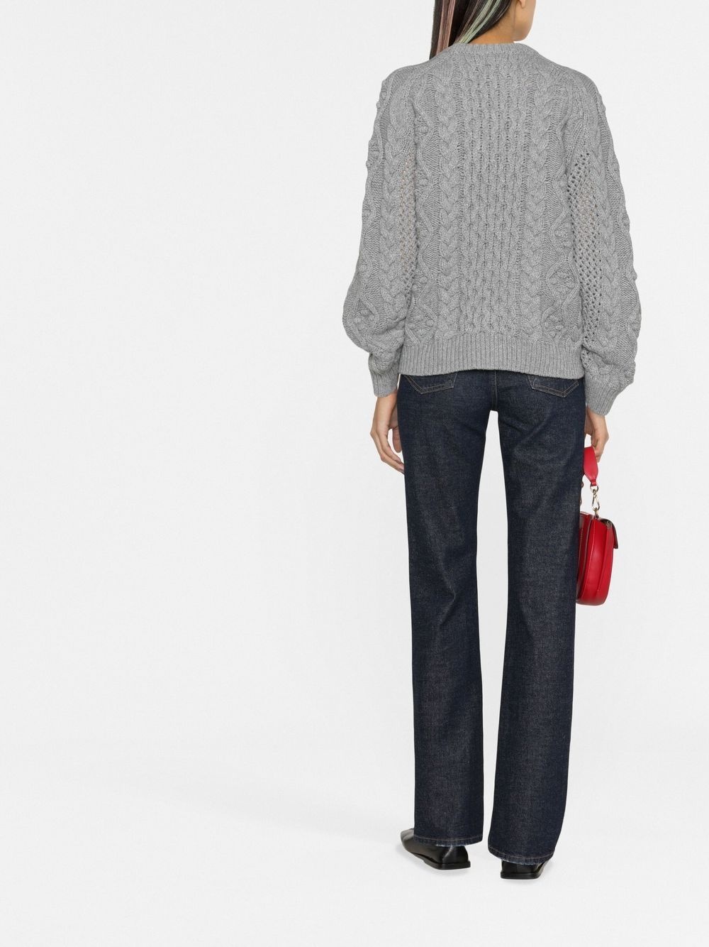 chunky-knit long-sleeve jumper - 4