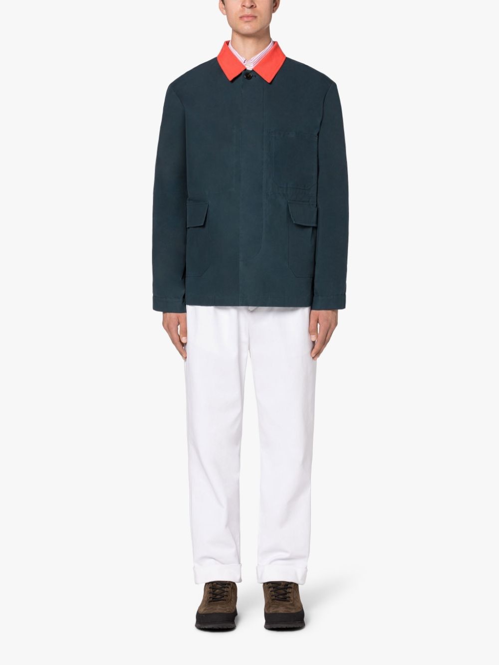 DRIZZLE INDIGO WAXED COTTON CHORE JACKET - 2