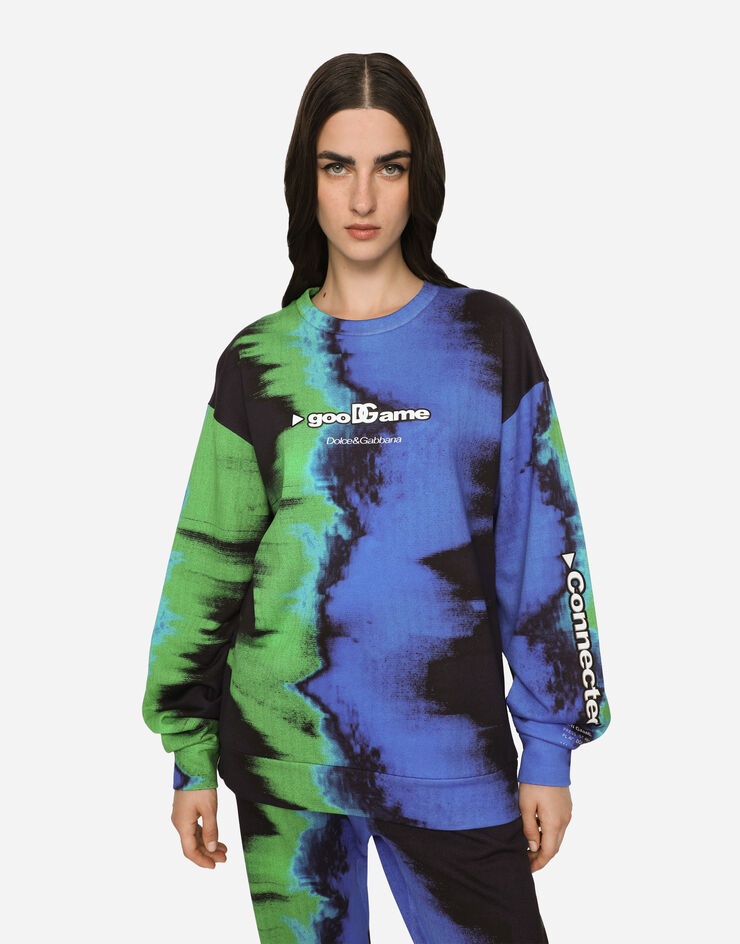 Multi-colored jersey sweatshirt with GooDGame print - 4