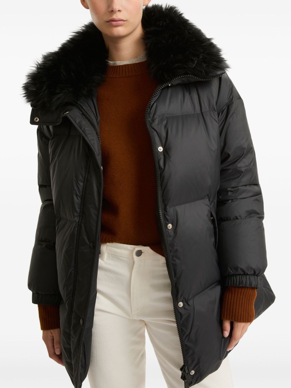 padded-design coat - 4