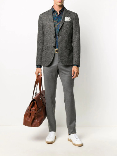 Etro herringbone-pattern blazer outlook