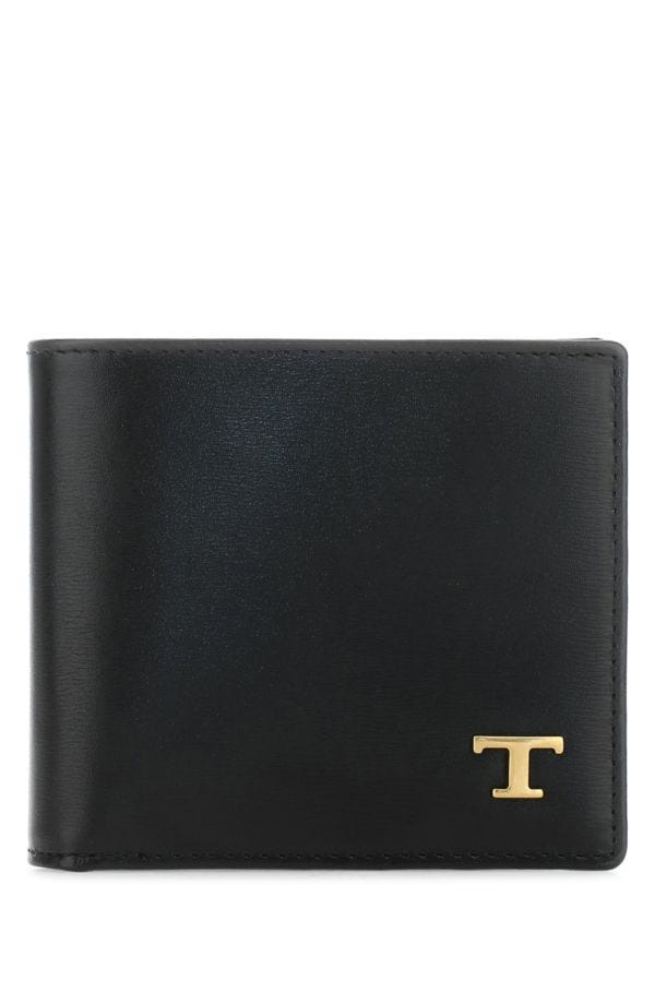 Black leather wallet - 1