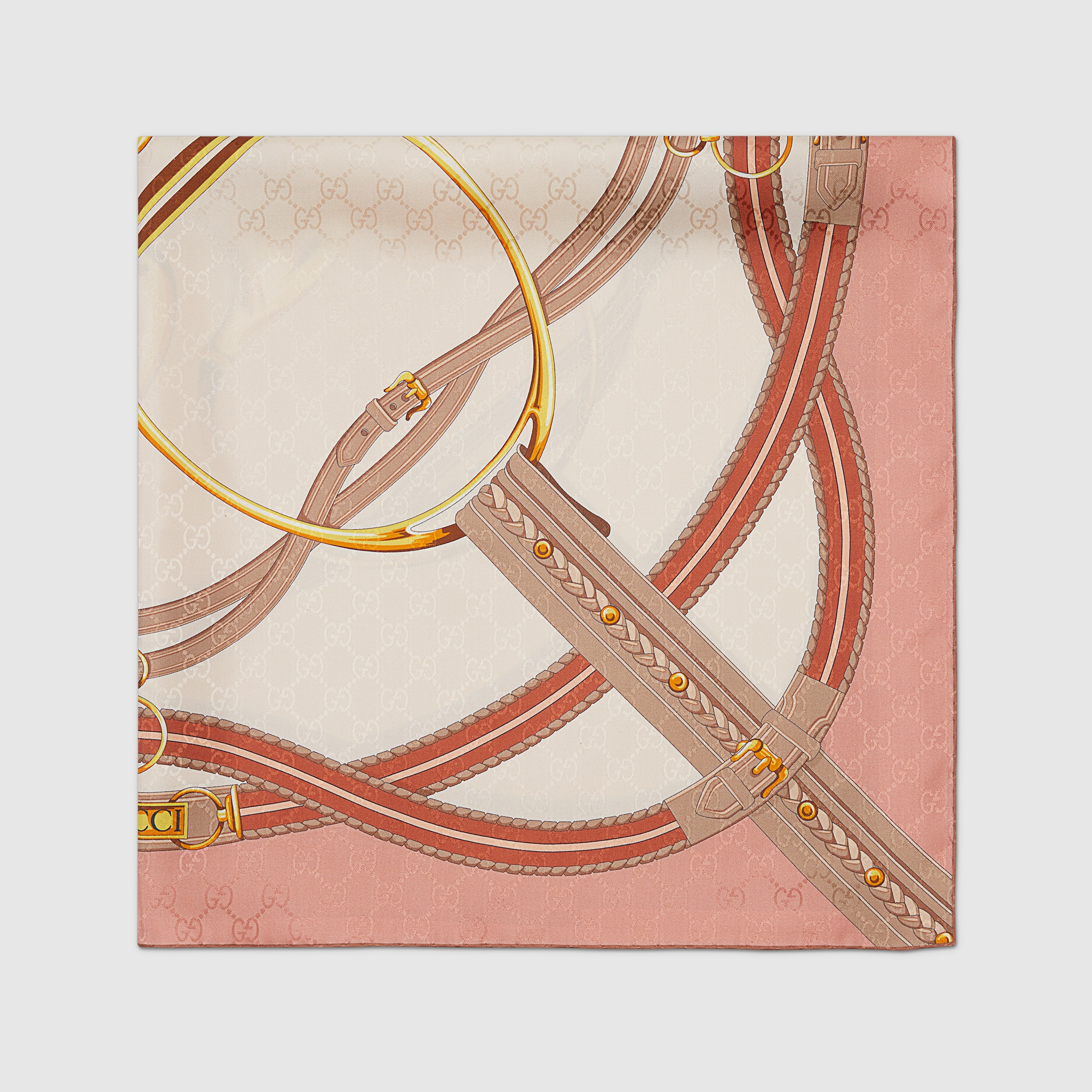 Gucci Horsebit print silk carré - 2