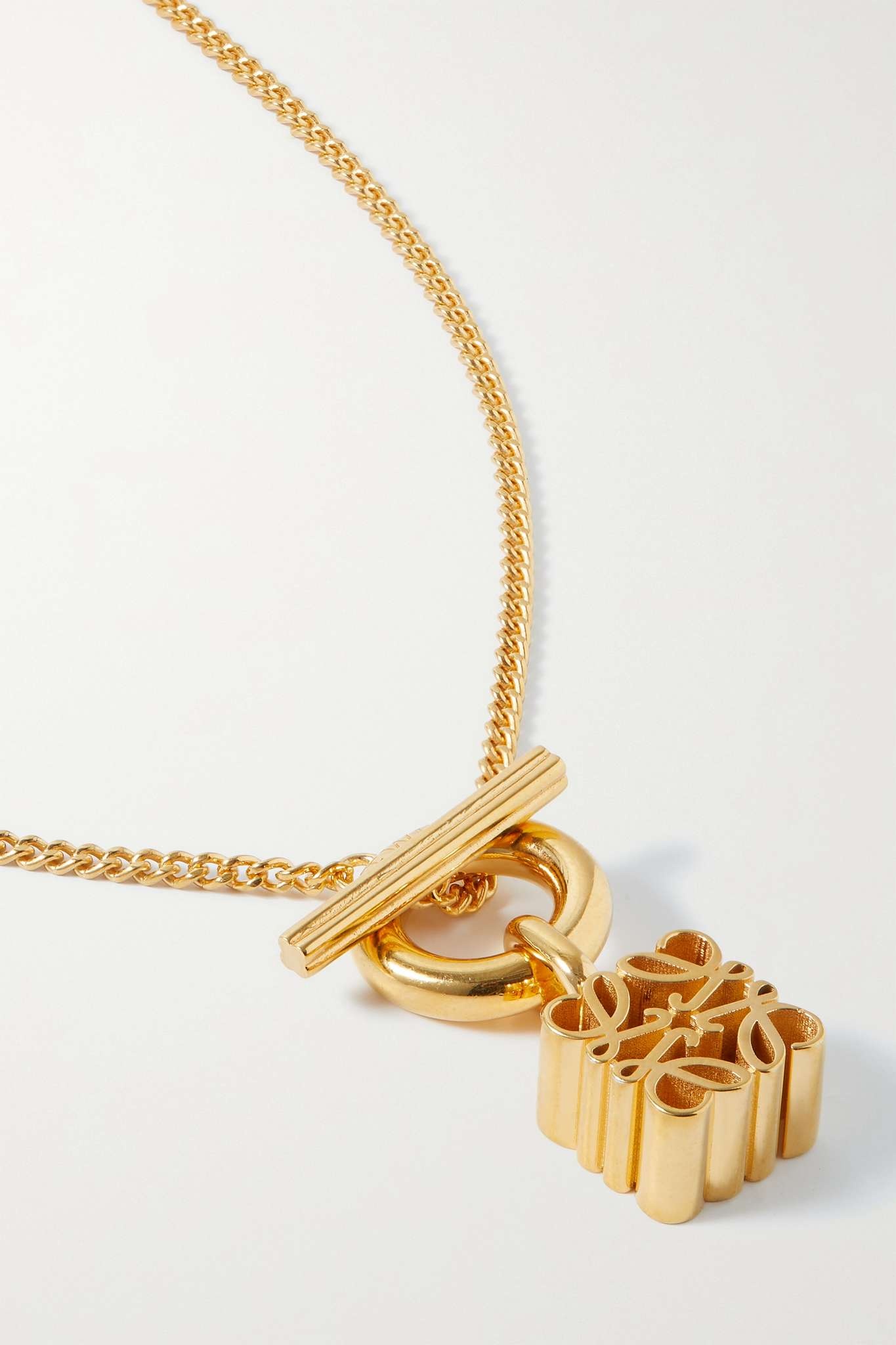 Anagram gold-plated necklace - 4