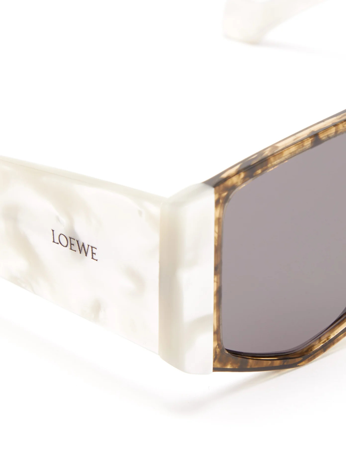 Logo-print hexagon acetate sunglasses - 6