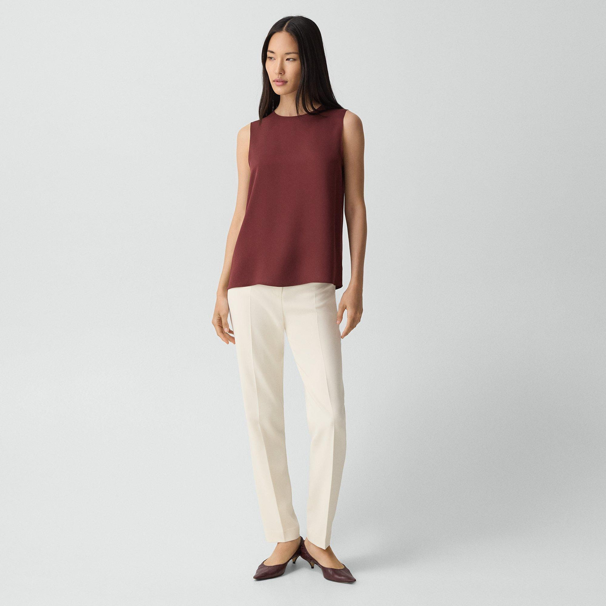 Shell Top in Silk Georgette - 6