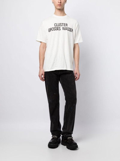 UNDERCOVER slogan-print cotton T-shirt outlook