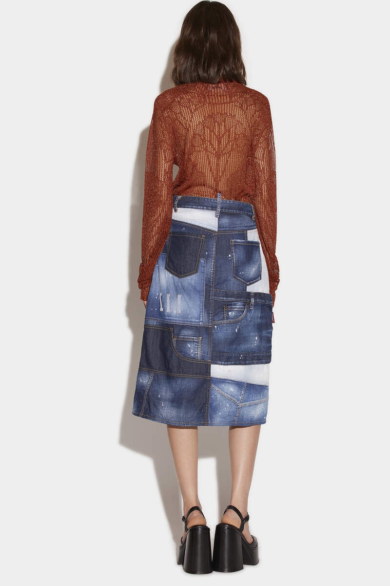 FRANKEN MIDI SKIRT - 3