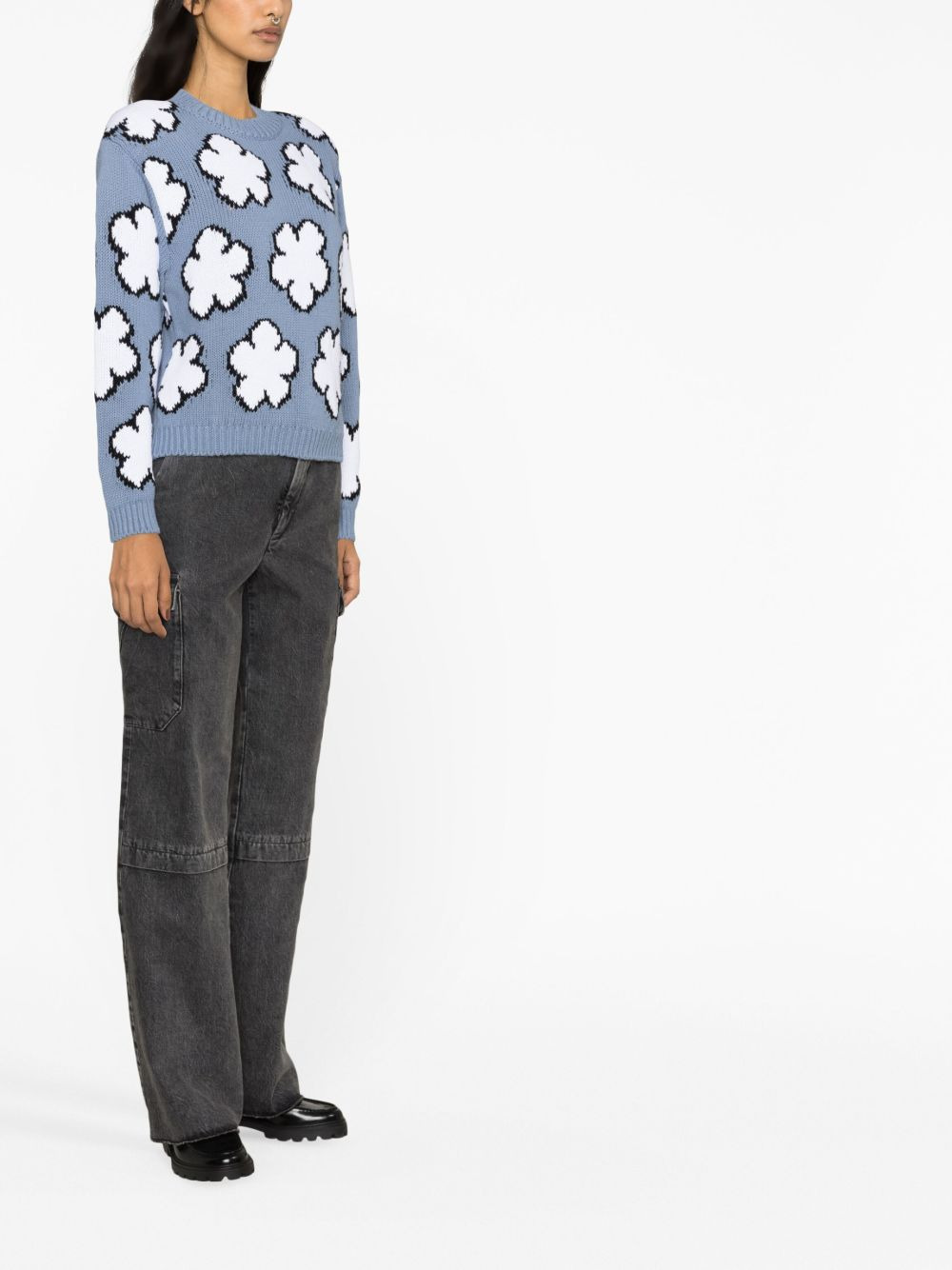 Boke Flower intarsia-knit jumper - 4