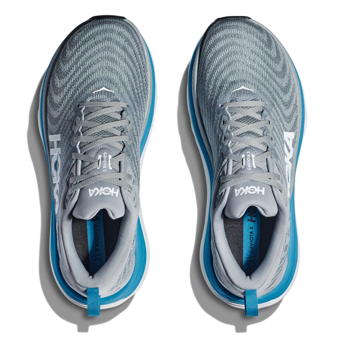 Hoka Gaviota 5 - Limestone - Diva Blue - 3