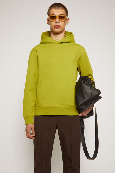 Acne Studios Classic fit hooded sweatshirt sage green outlook